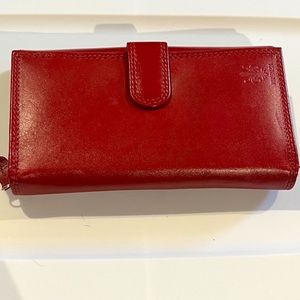 Firenze Wallet  - red, genuine Italian leather (Italy)